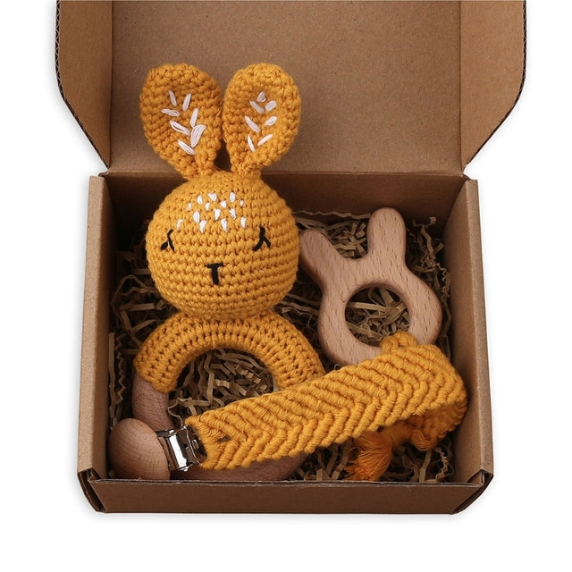 Crochet Bunny Pacifier Clip – SiLiBabe