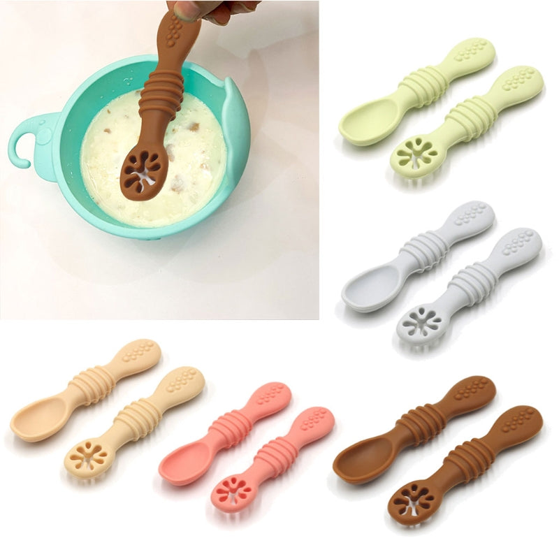 Totority 4 pcs eating training spoon baby silicone spoon silicone ladle  spoon kids spoons infant silicone spoon baby spoons self feeding 6 months  Newborn training spoons baby tableware - Yahoo Shopping