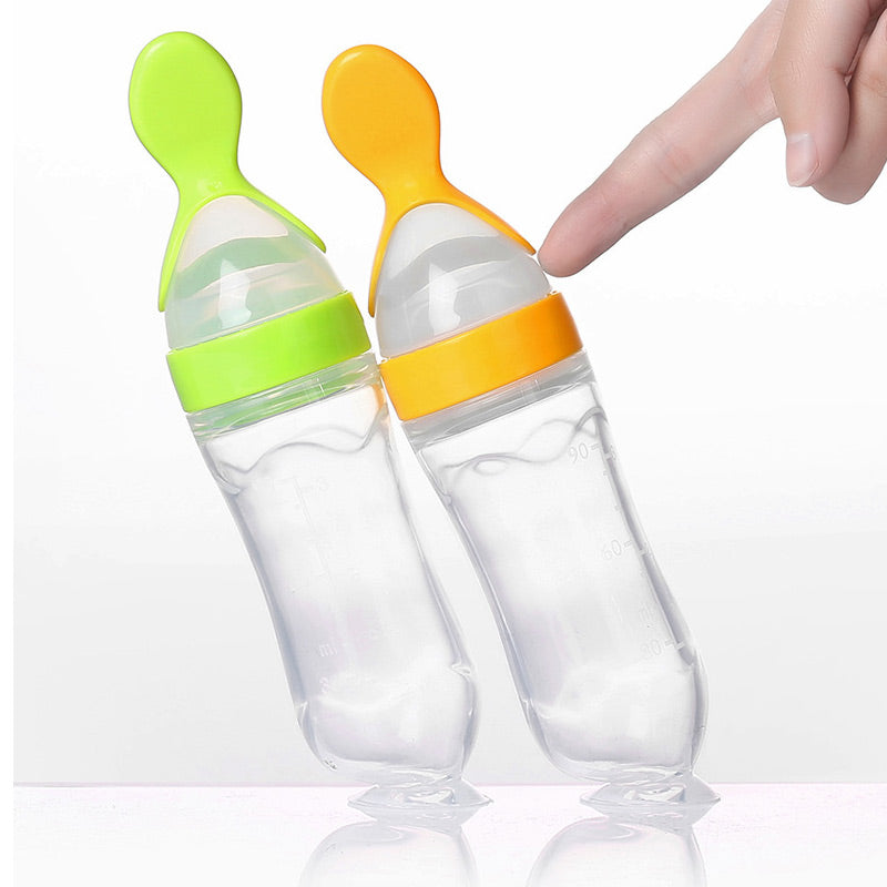 Baby Spoon Feeder-Feeder with Spoon-Silicone Spoon Feeder-Baby